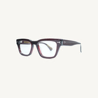 Lombia Esihle optical frame in red, side view