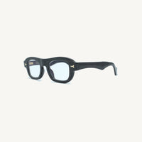 Lombia Manqoba optical frame in black, side view
