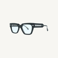 Lombia Michael optical frame in black, side view