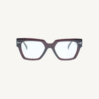 Lombia Michael optical frame in red, front view