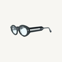 Lombia Okuhle optical frame in black, side view