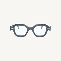 Lombia Pule optical frame in grey, front view