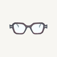 Lombia Pule optical frame in red, front view