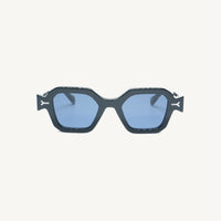 Lombia Pule sunglasses in black, front view